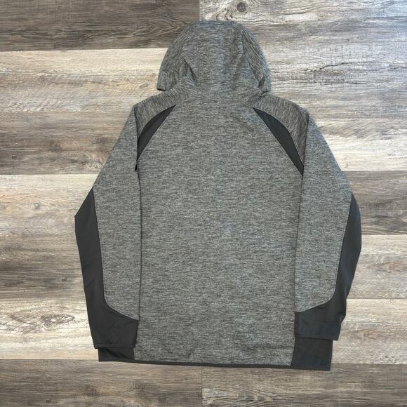 Eddie Bauer First Ascent Cloud Layer Gray Black Mens 2XL Hybrid Full Zip Hoodie - Picture 3 of 11